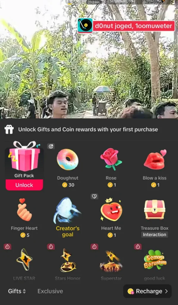 donut gift tiktok wadidaw