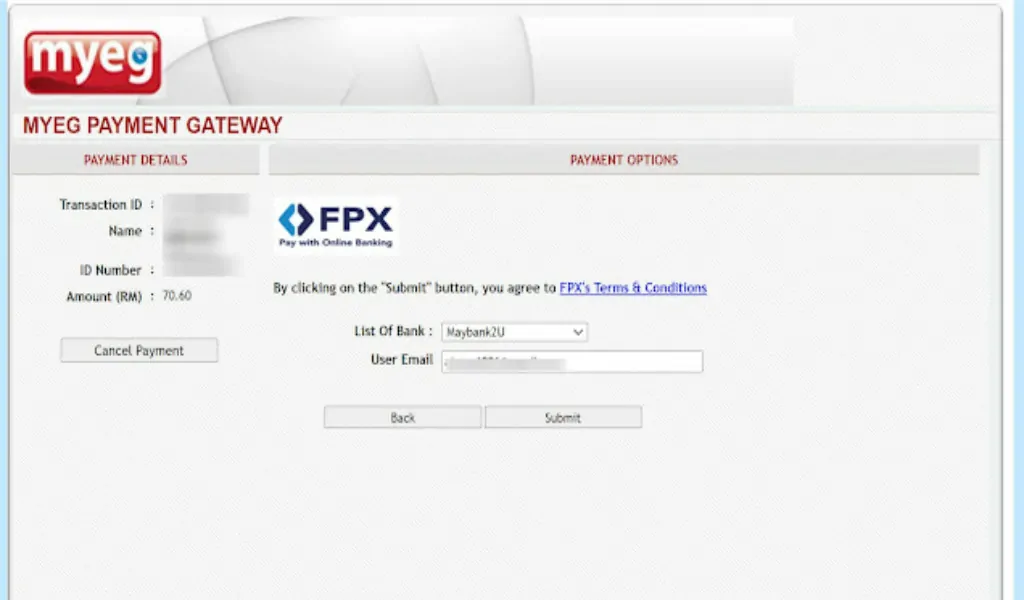 cara renew lesen memandu myeg online