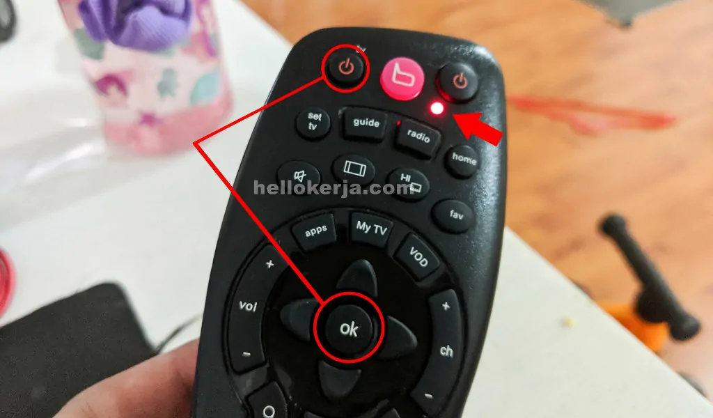 cara sambungkan remote astro dengan tv