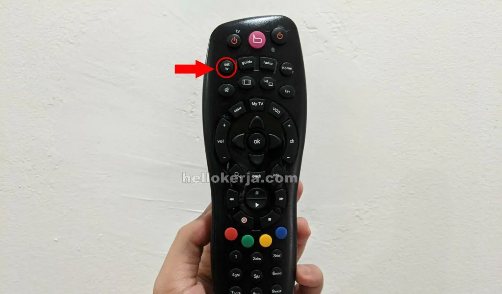 cara sambungkan remote astro dengan tv