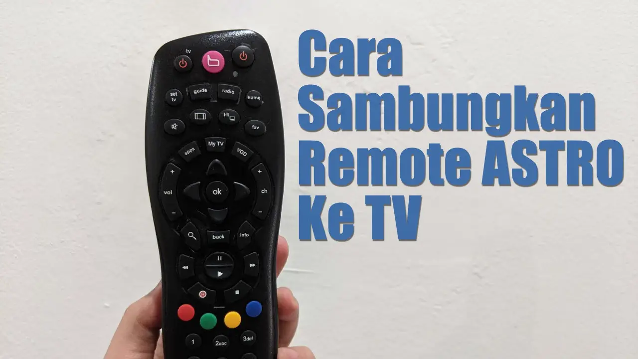 cara sambungkan remote astro dengan tv