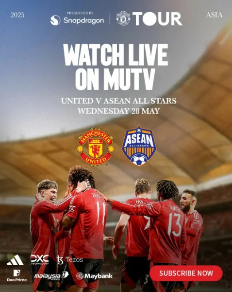 manchester united vs asean all stars live streaming