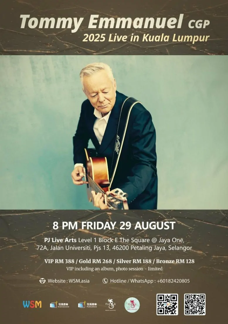 Tommy Emmanuel CGP 2025 Live in Kuala Lumpur