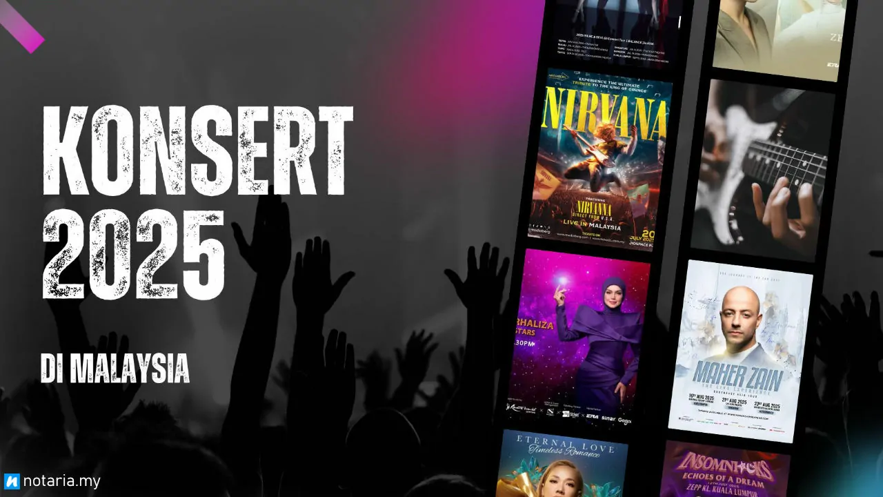senarai konsert 2025 di malaysia