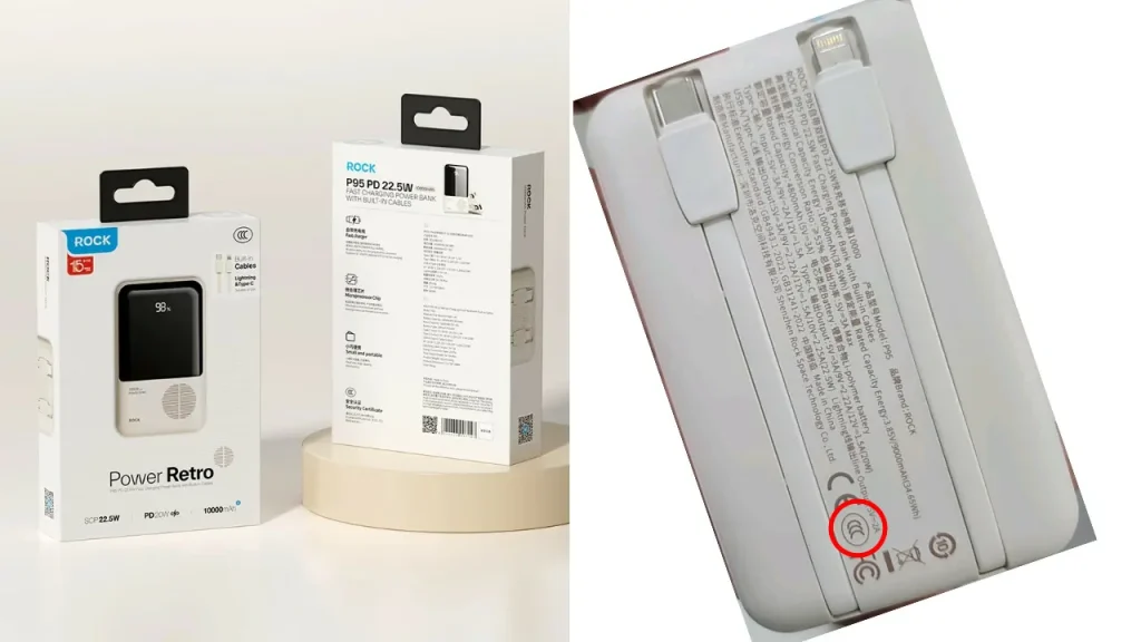 ROCK P95 Fast Charge Powerbank CCC