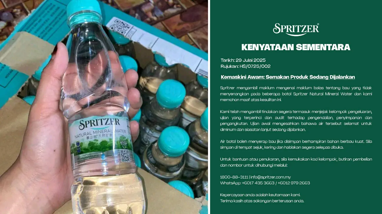 spritzer air bau petai