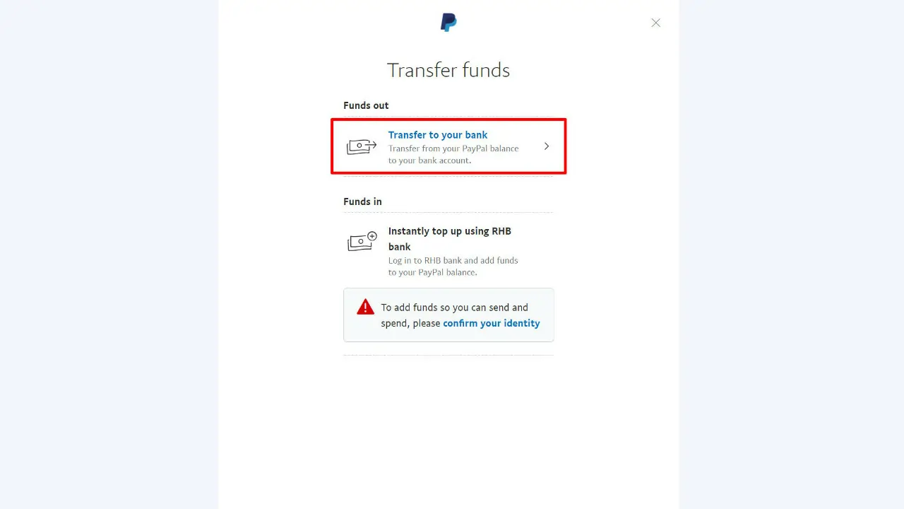 cara transfer duit paypal ke akaun bank