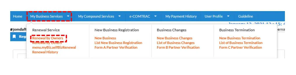 cara renew ssm secara online