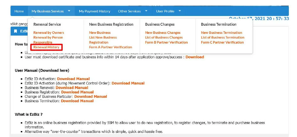 cara renew ssm secara online