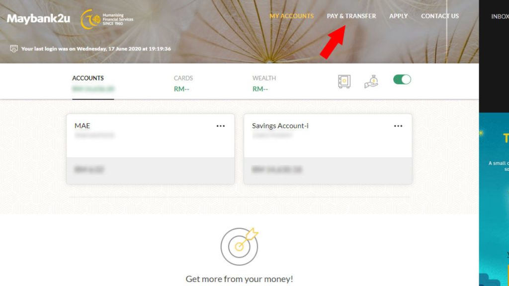 cara pindah wang tabung haji ke maybank