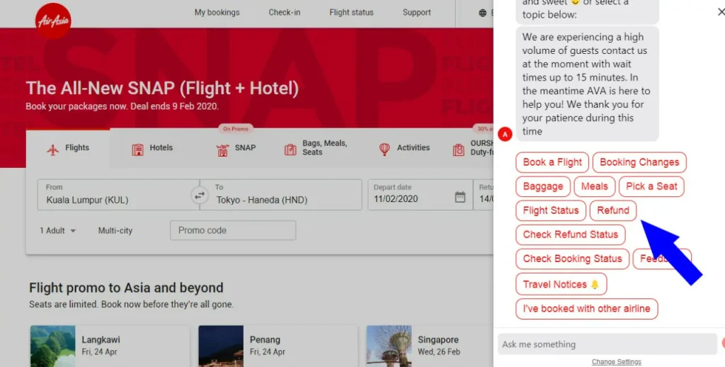 cara refund tiket airasia