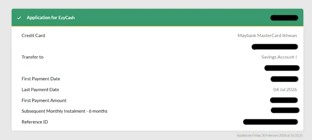 cara mohon ezycash maybank