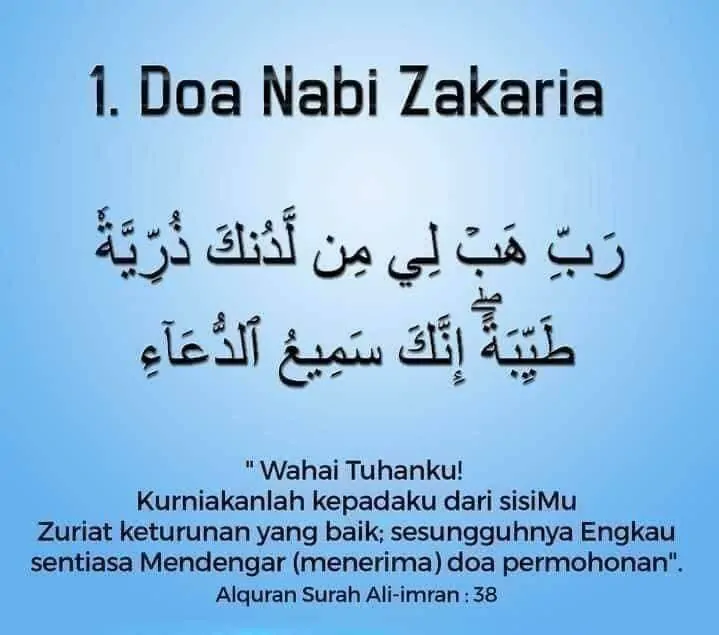 Doa Nabi Zakaria