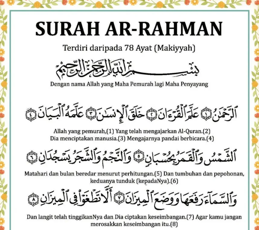 Surah Ar-Rahman